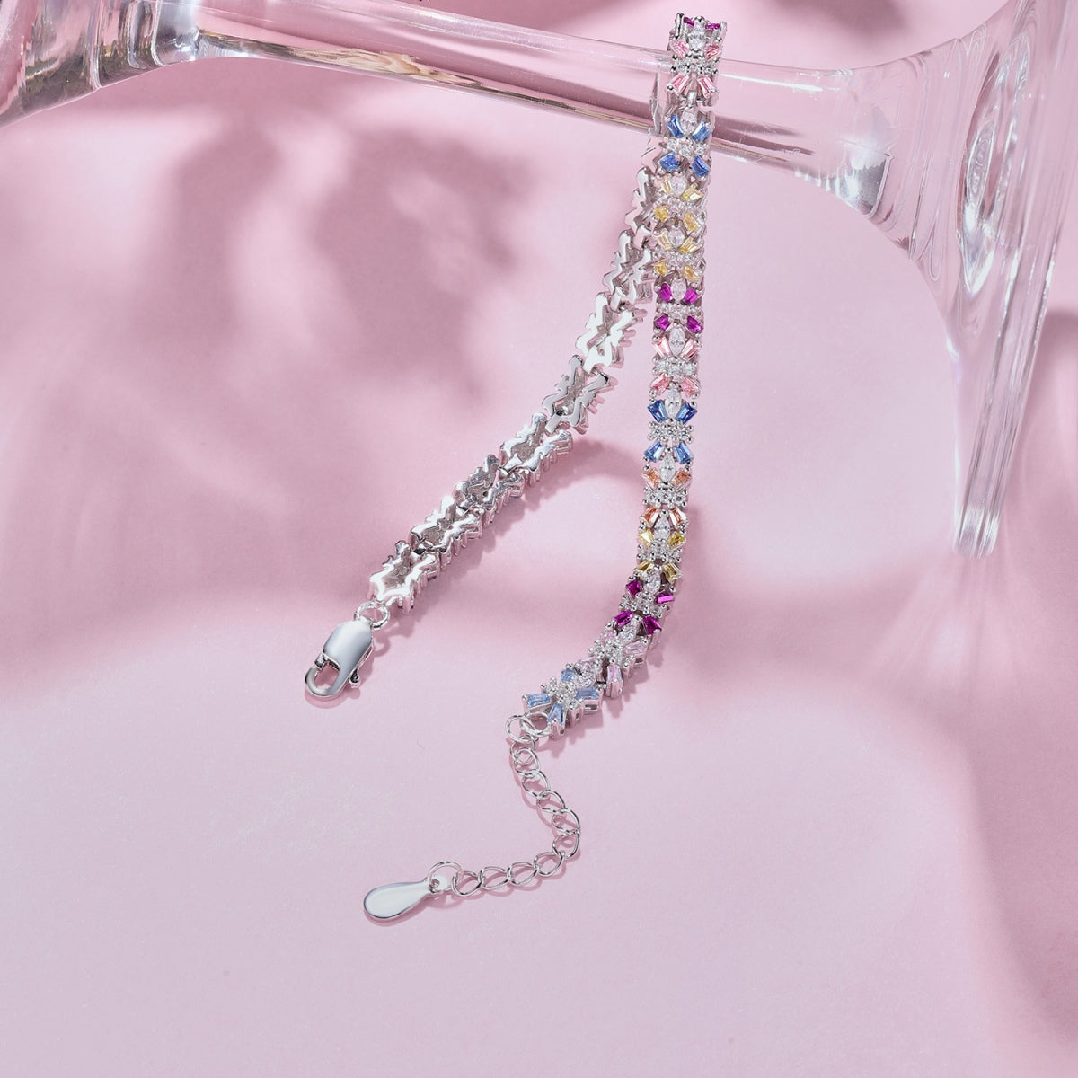 [Violet JW]Radiant Colorful Emerald Cut Party Bracelet