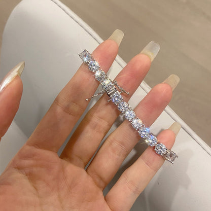 [Violet JW]Ornate Sparkling Round Cut Wedding Bracelet