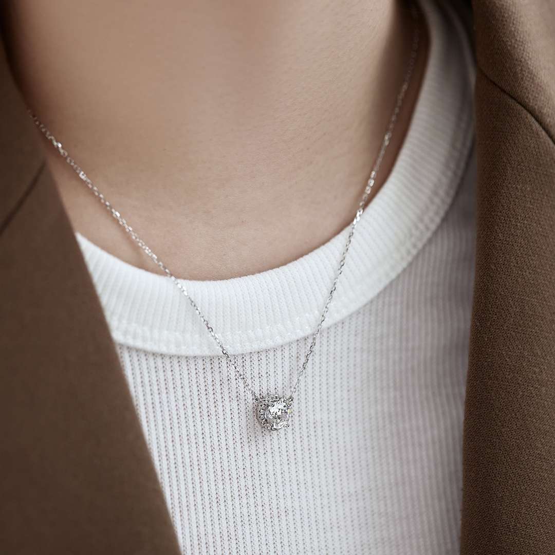 [Violet JW]Luxurious Round Cut Necklace