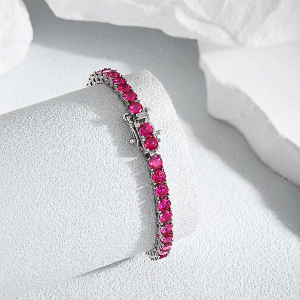 [Baslove] Strahlend buntes Party-Armband im Rundschliff