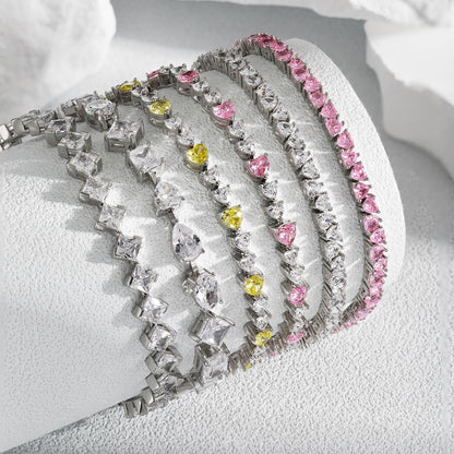[Violet JW]Unique Exquisite Multi Cut Daily Bracelet