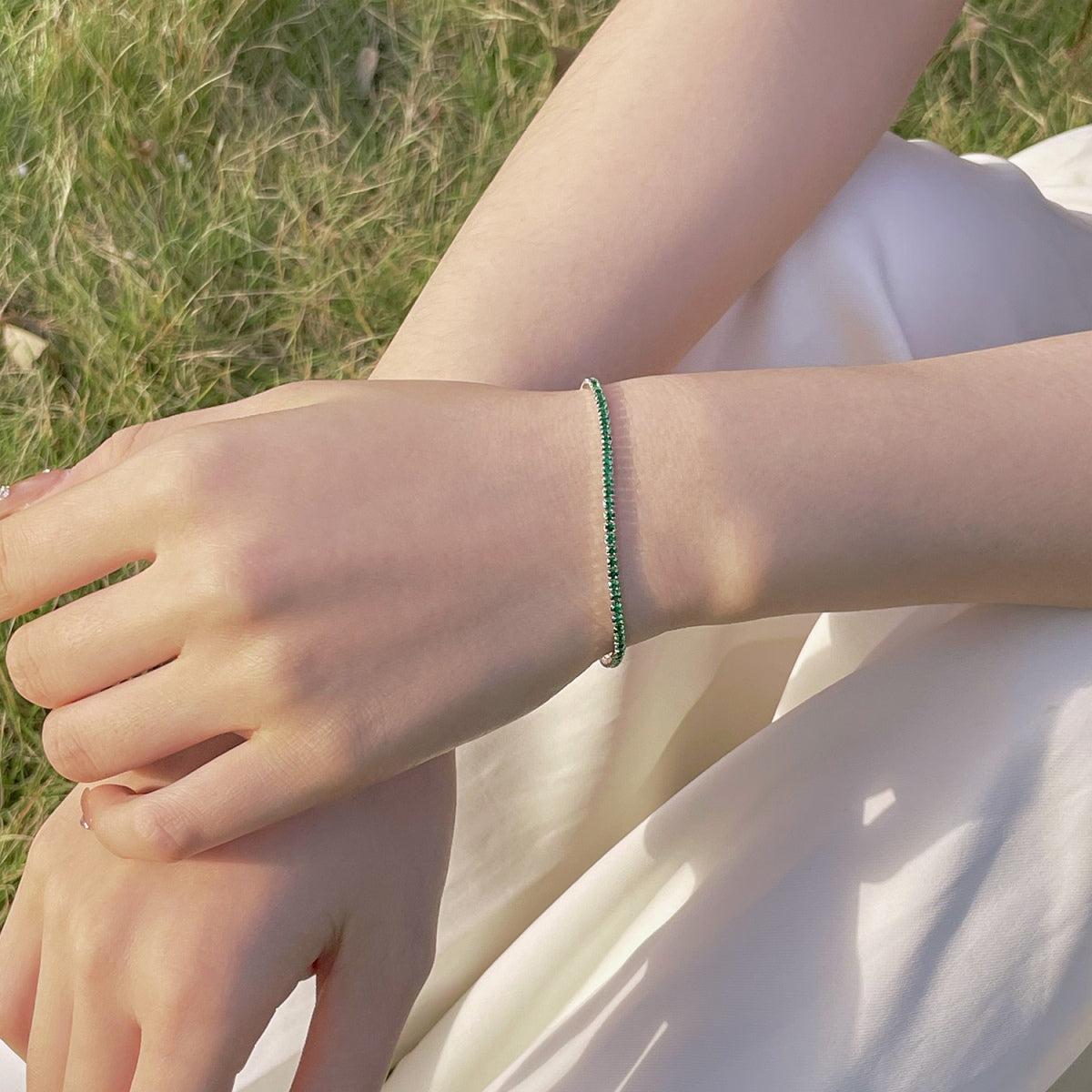 [Violet JW]Radiant Colorful Round Cut Party Bracelet