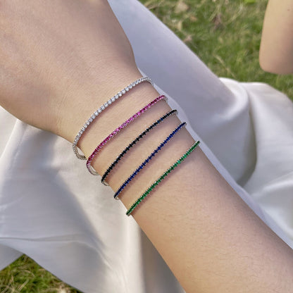 [Violet JW]Radiant Colorful Round Cut Party Bracelet