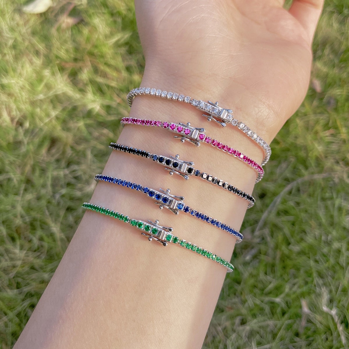 [Violet JW]Radiant Colorful Round Cut Party Bracelet