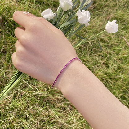 [Violet JW]Radiant Colorful Round Cut Party Bracelet