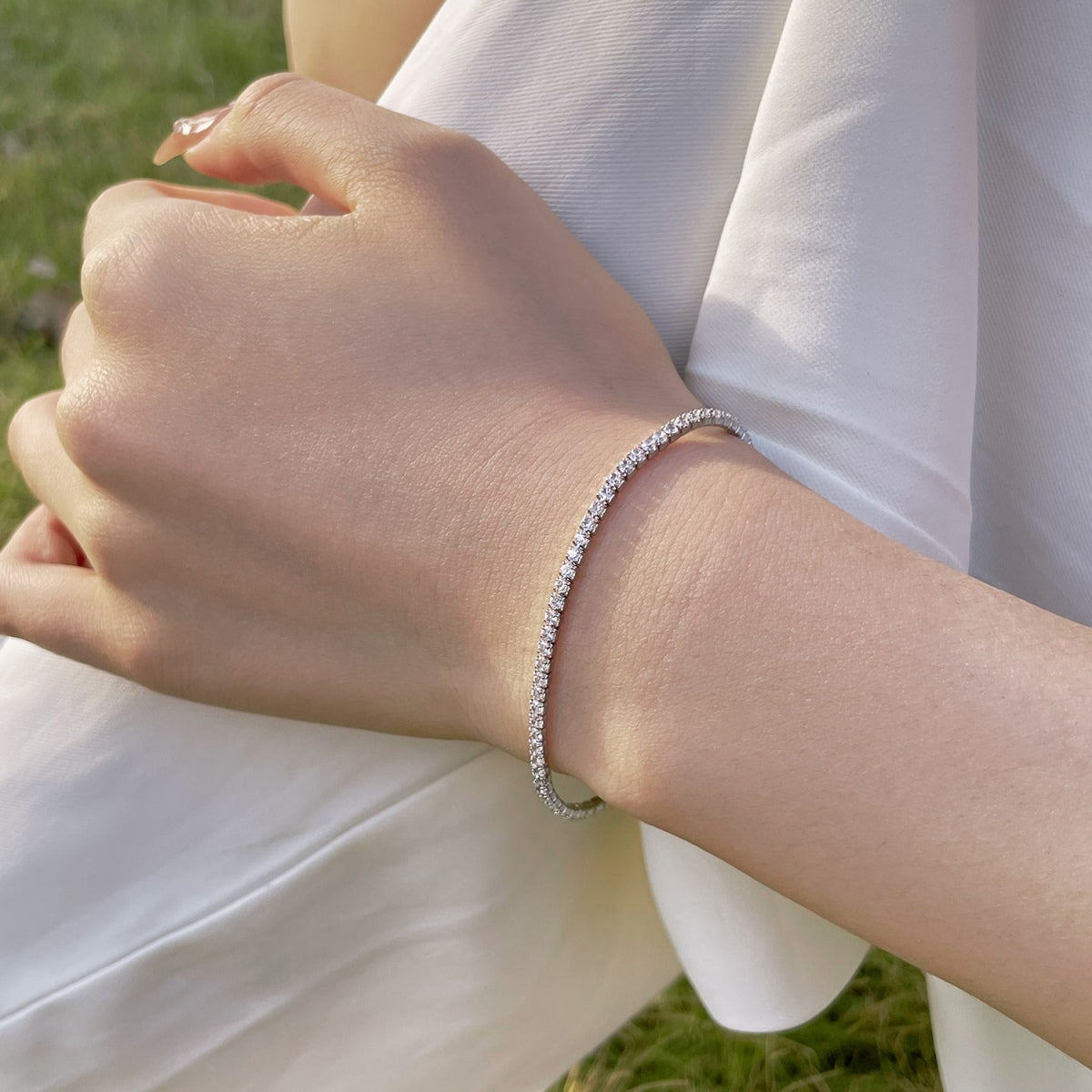[Violet JW]Radiant Colorful Round Cut Party Bracelet
