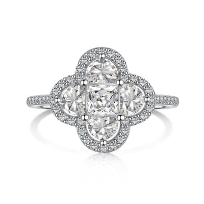 [Violet JW]Luxurious Eternity Flower Shape Banquet Ring