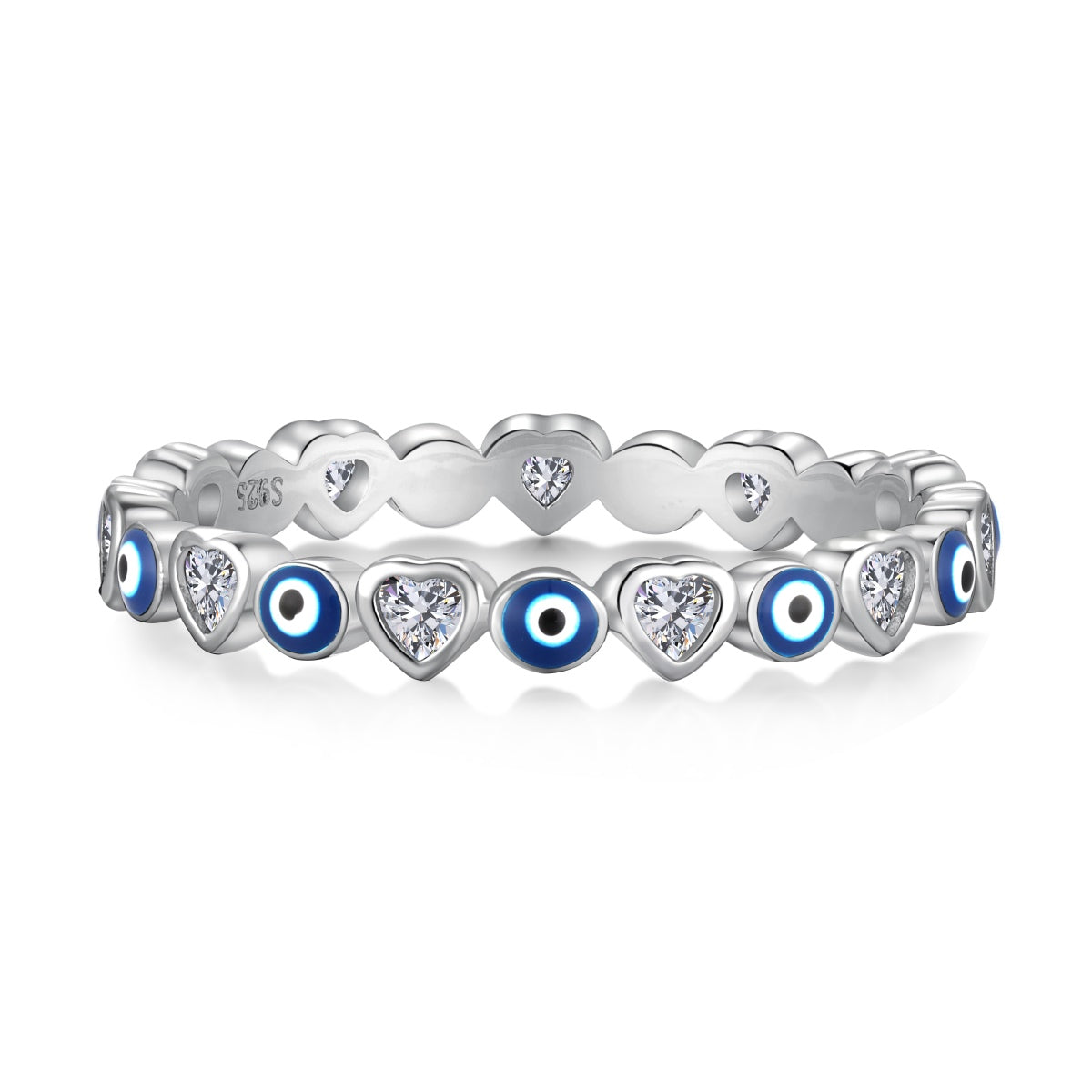 [Violet JW]Radiant Colorful Round Shape Daily Ring
