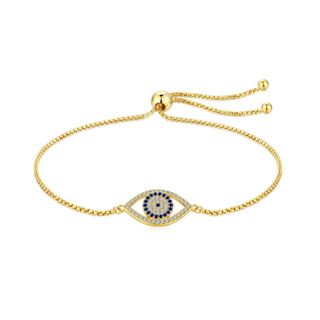 [Violet JW]Dazzling Eye Shape Necklace