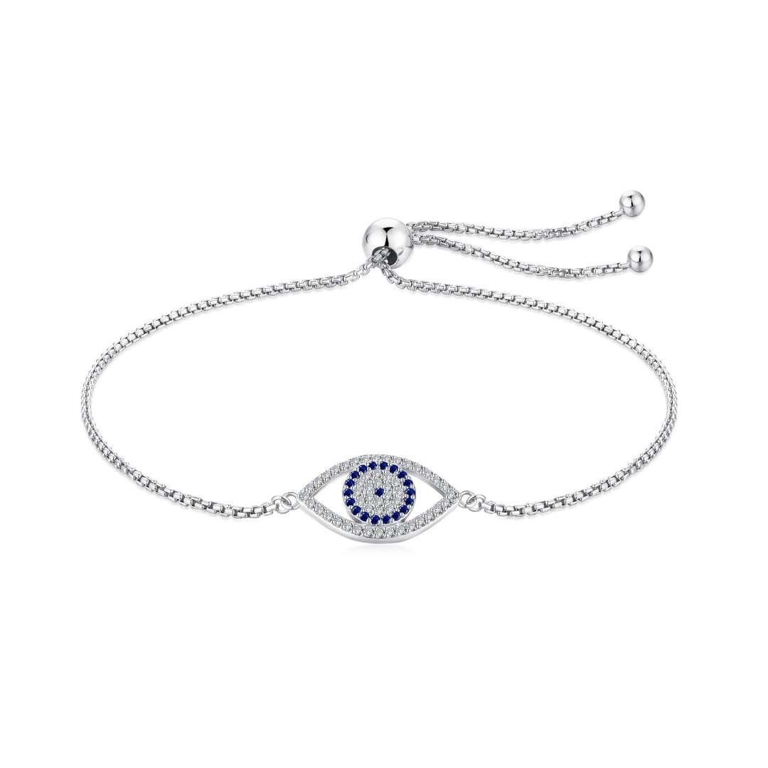 [Violet JW]Dazzling Eye Shape Necklace
