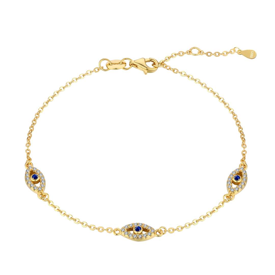 [Violet JW]Evil Eye Shape Pendent Necklace