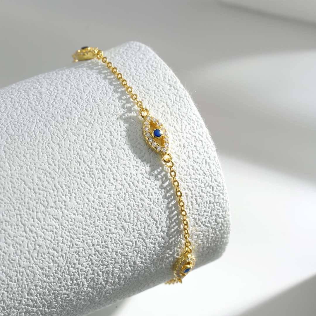 [Violet JW]Evil Eye Shape Pendent Necklace