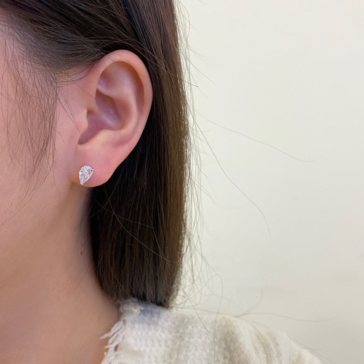 [Violet JW]Ornate Water Drop Shape Earrings