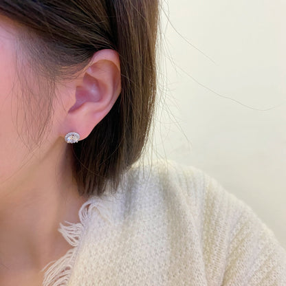 [Violet JW]Classic Princess Round Shape Earrings