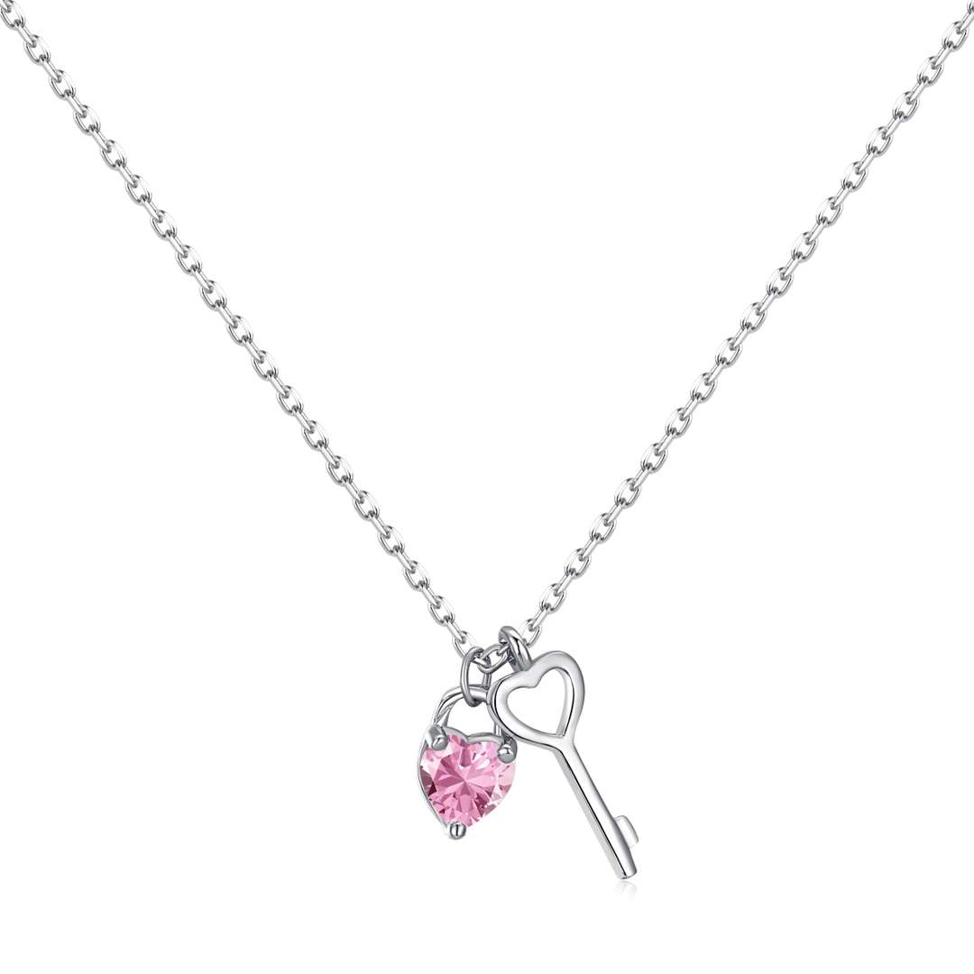 [Violet JW]Unique Heart Shape Key Pendent Necklace