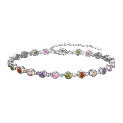 [Violet JW]Sparkling Exquisite Round Cut Party Bracelet