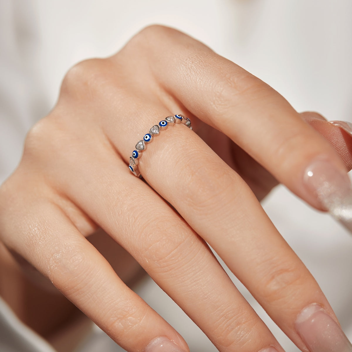 [Violet JW]Radiant Colorful Round Shape Daily Ring