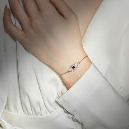[Violet JW]Devil's Eye Hollow Design Bracelet