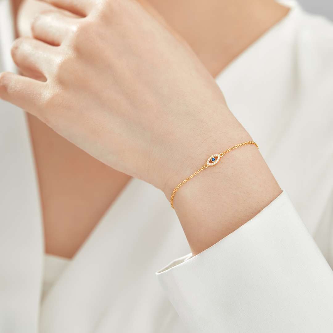 [Violet JW]Evil Eye Shape Necklace
