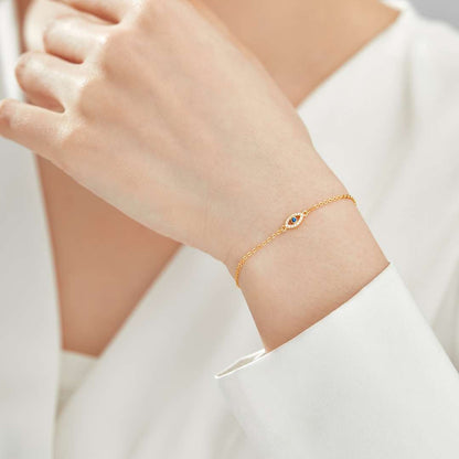 [Violet JW]Evil Eye Shape Necklace