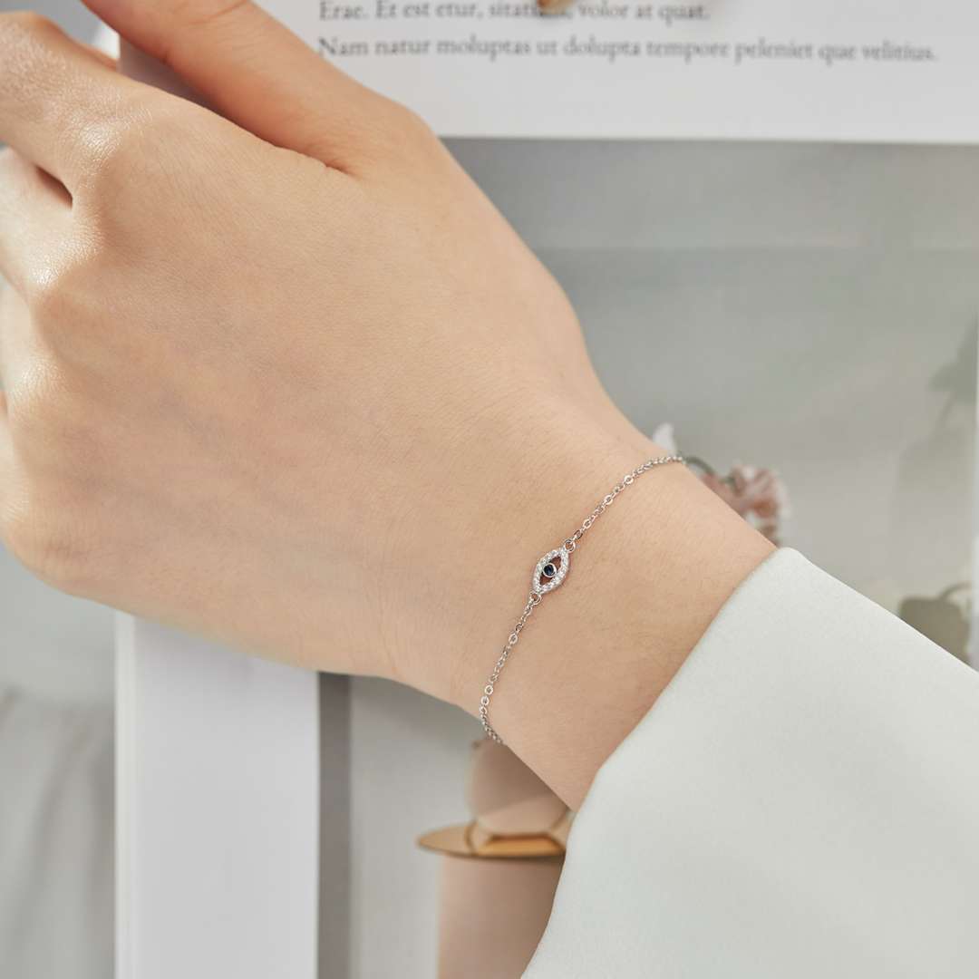[Violet JW]Evil Eye Shape Necklace