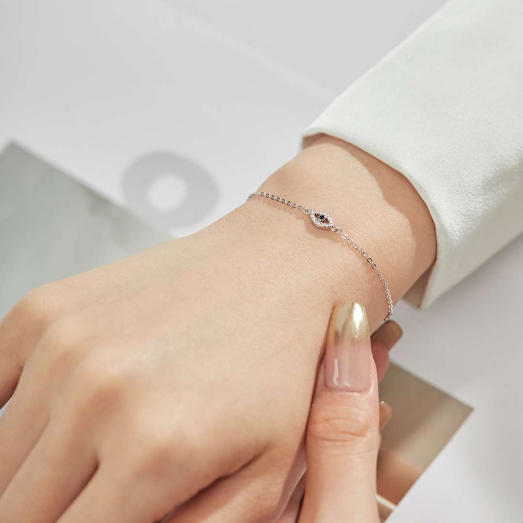 [Violet JW]Evil Eye Shape Necklace