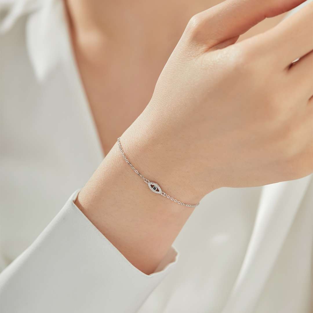 [Violet JW]Evil Eye Shape Necklace