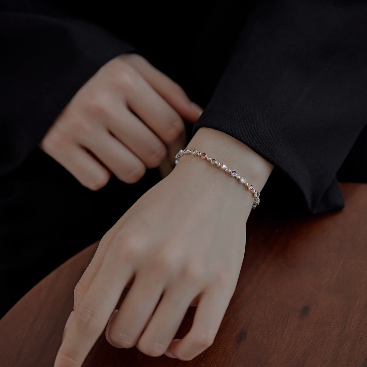 [Violet JW]Sparkling Exquisite Round Cut Party Bracelet
