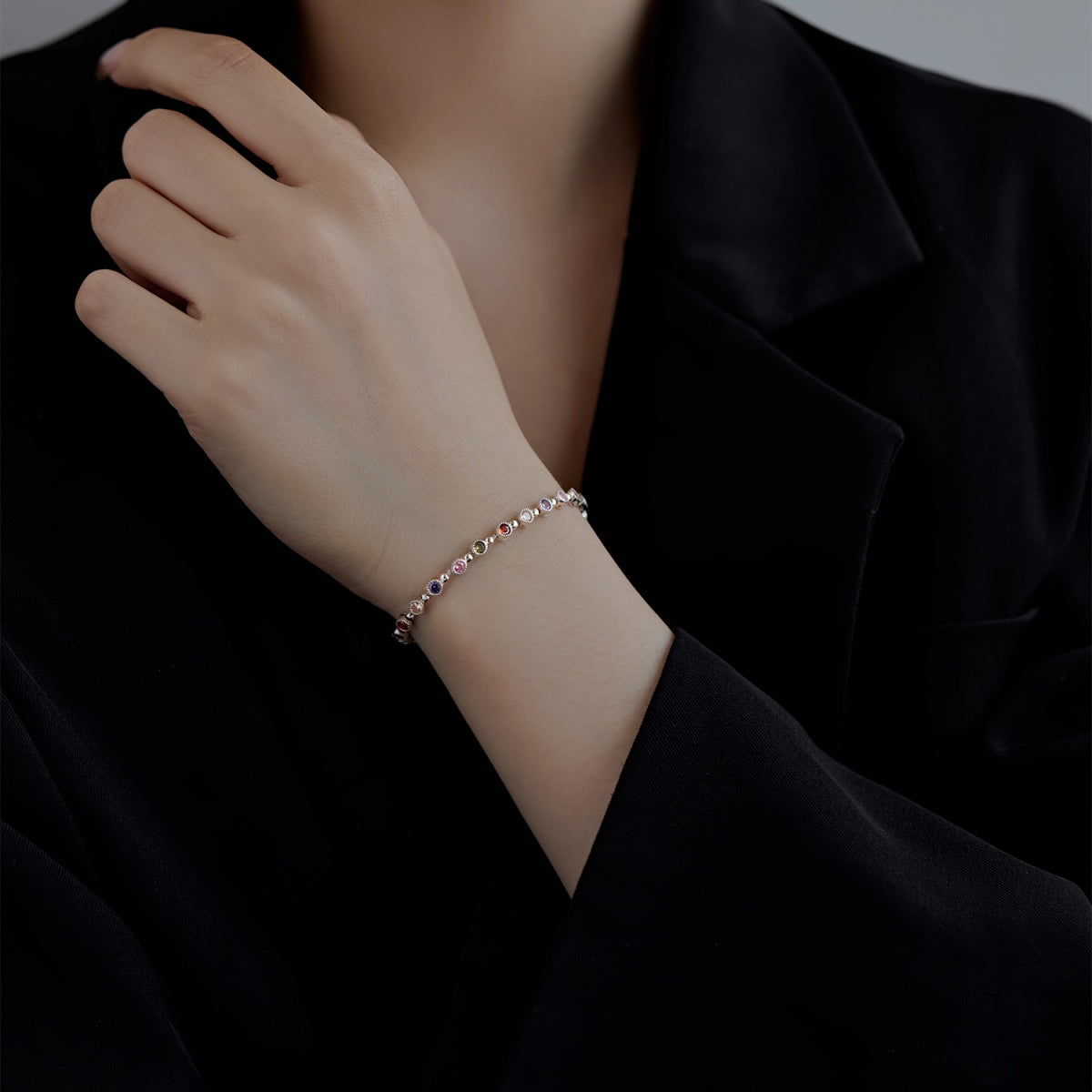 [Violet JW]Sparkling Exquisite Round Cut Party Bracelet