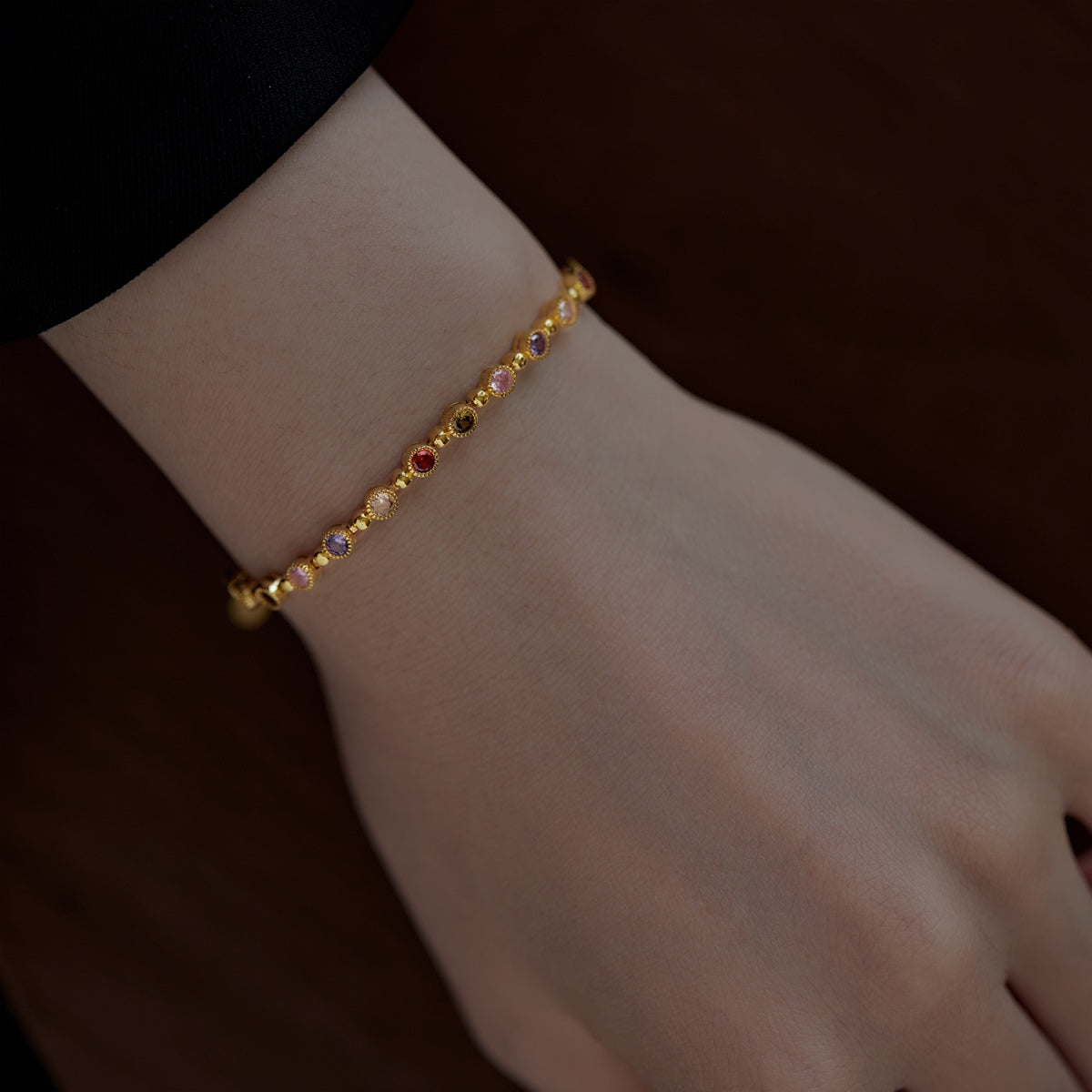 [Violet JW]Sparkling Exquisite Round Cut Party Bracelet