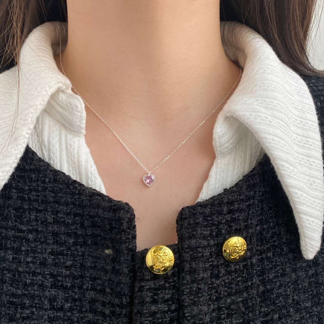[Violet JW]Ornate Heart Shape Necklace