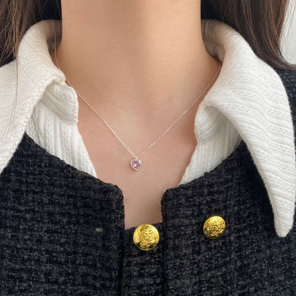 [Violet JW]Ornate Heart Shape Necklace
