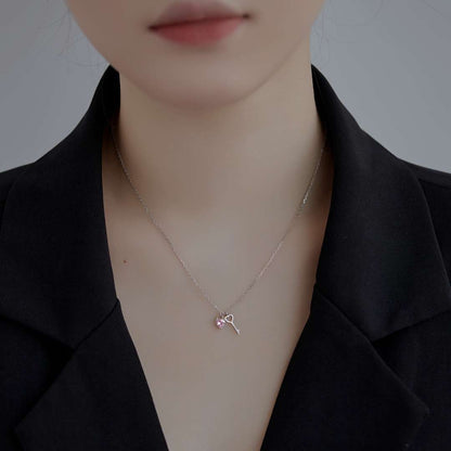[Violet JW]Unique Heart Shape Key Pendent Necklace