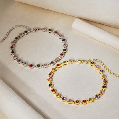 [Violet JW]Sparkling Exquisite Round Cut Party Bracelet