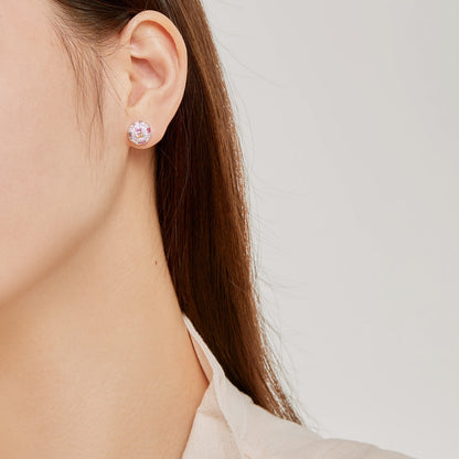 [Violet JW]Ornate Colorful Octagon Shape Daily Earrings