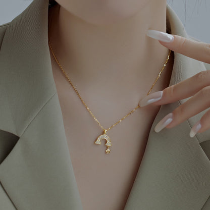 [Violet JW]Unique Rainbow Star Necklace