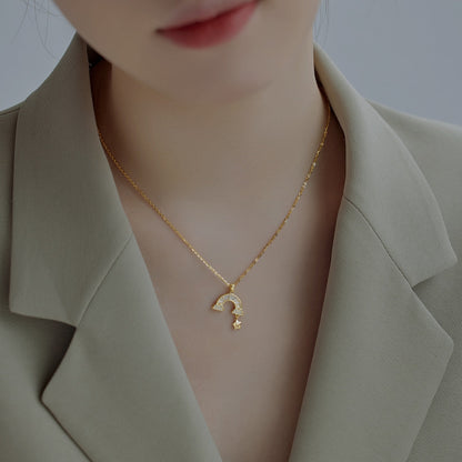 [Violet JW]Unique Rainbow Star Necklace