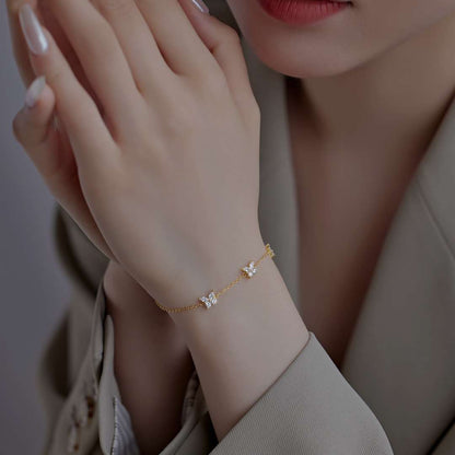 [Violet JW]Radiant Butterfly Shape Necklace