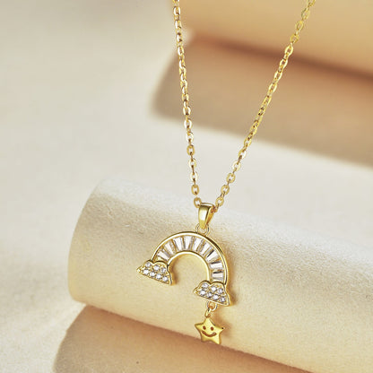 [Violet JW]Unique Rainbow Star Necklace