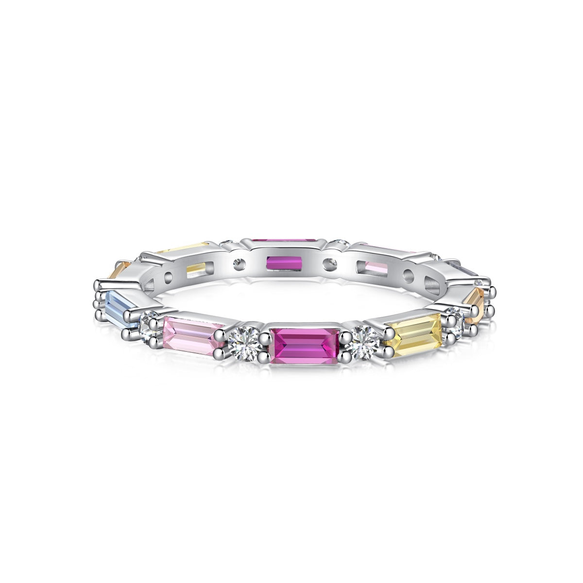 [Violet JW]Lively In Shades Elegant Radiant Cut Daily Ring