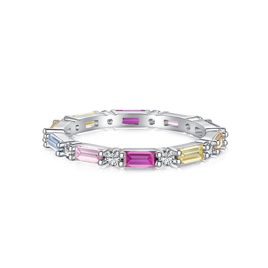 [Violet JW]Lively In Shades Elegant Radiant Cut Daily Ring