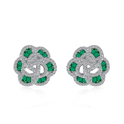 [Violet JW]Exquisite Flower Shape Daily Earrings