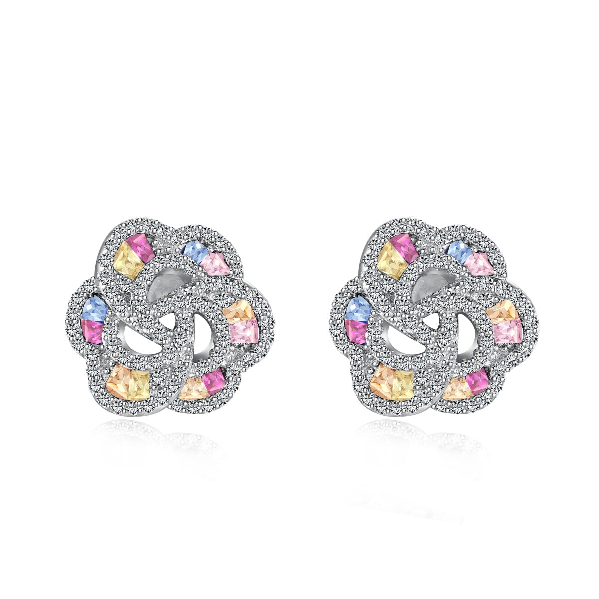 [Violet JW]Exquisite Flower Shape Daily Earrings