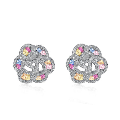[Violet JW]Exquisite Flower Shape Daily Earrings