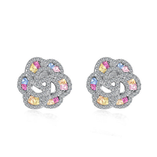 [Violet JW]Exquisite Flower Shape Daily Earrings