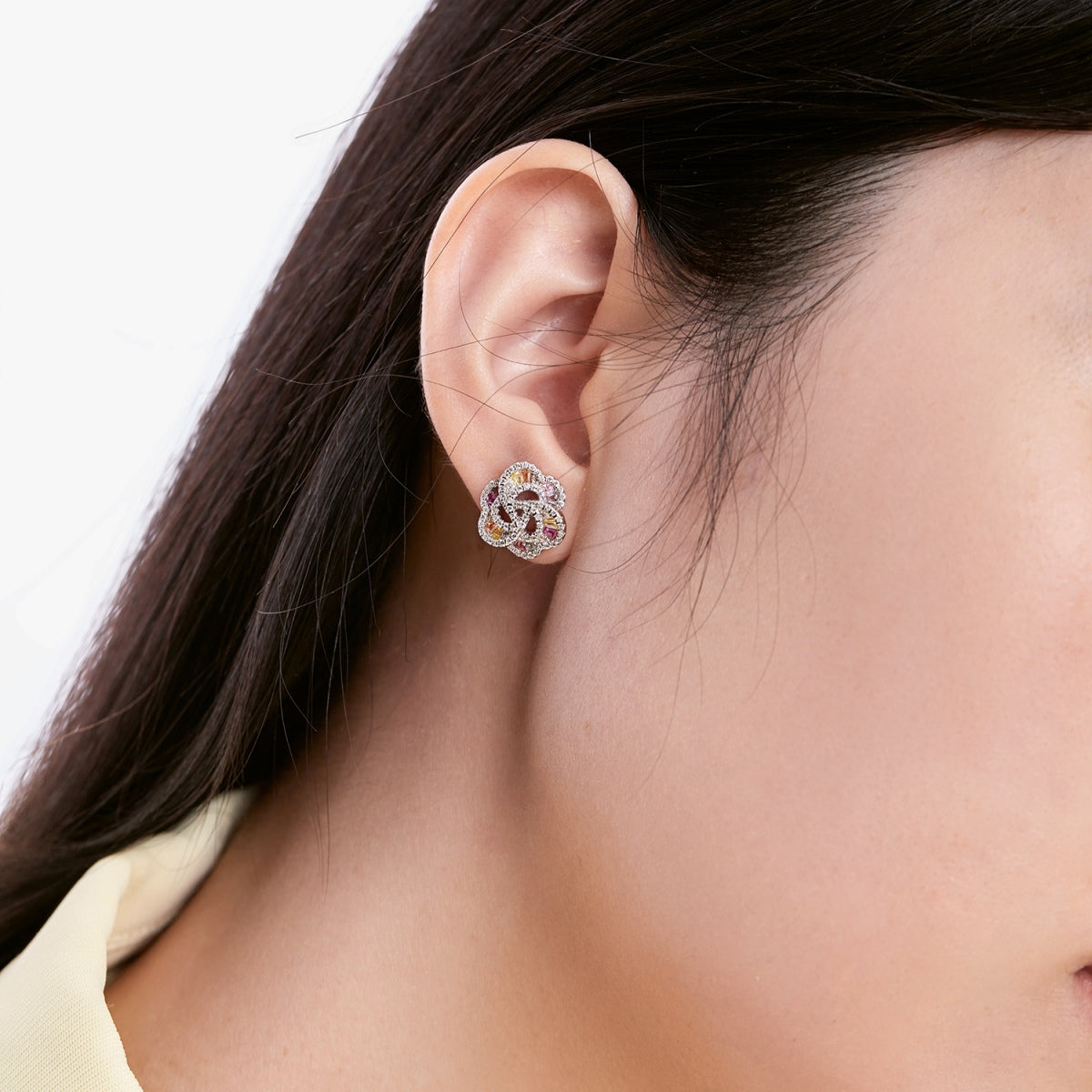 [Violet JW]Exquisite Flower Shape Daily Earrings