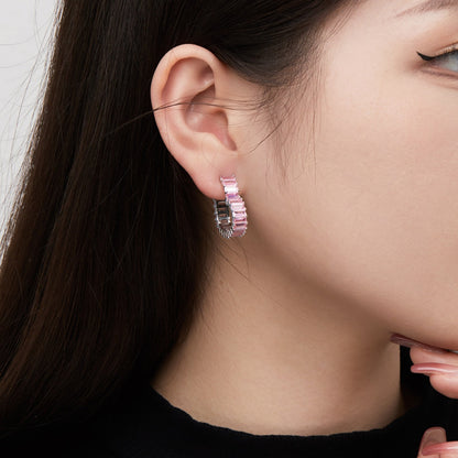[Violet JW]Radiant Heart Cutout Earrings