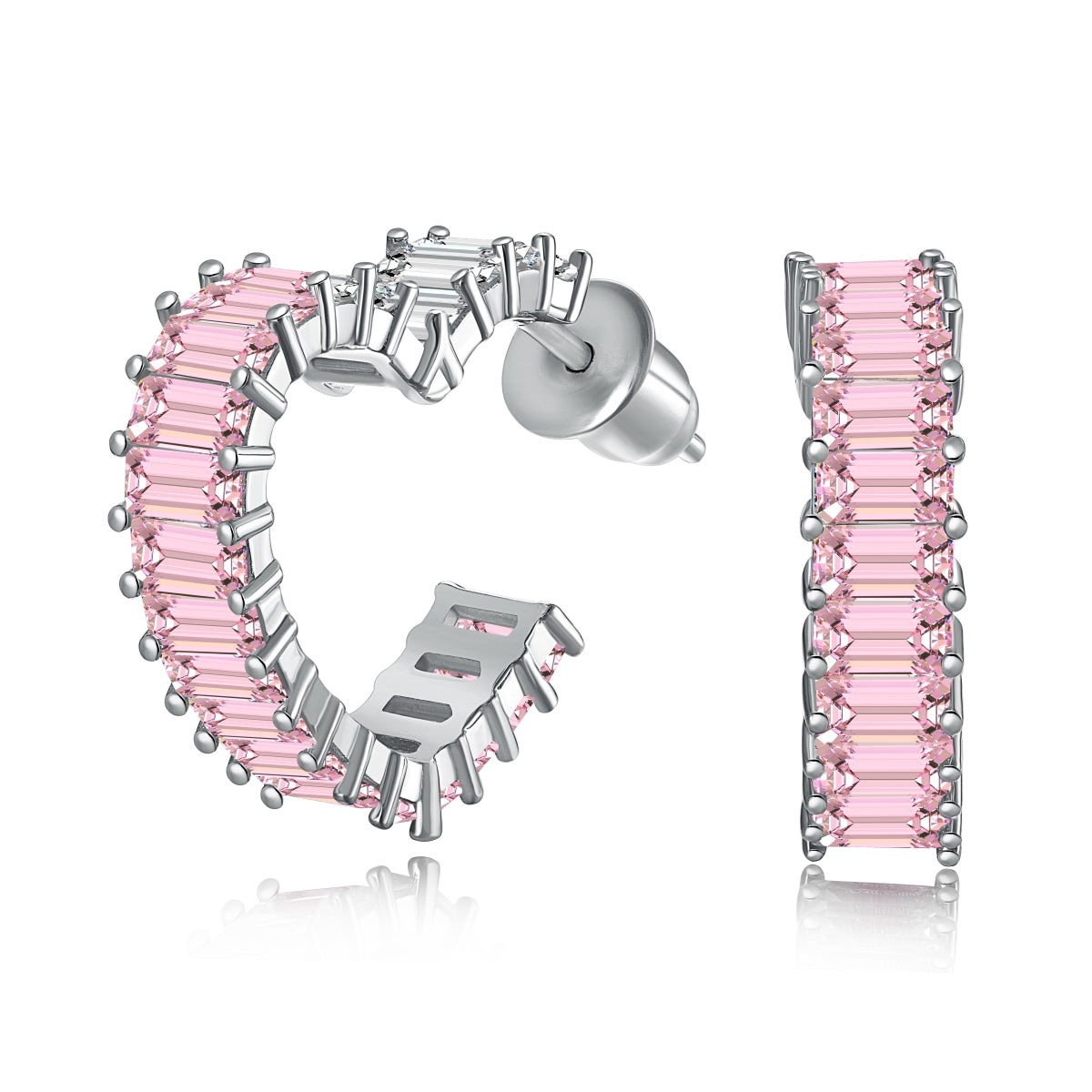 [Violet JW]Radiant Heart Cutout Earrings