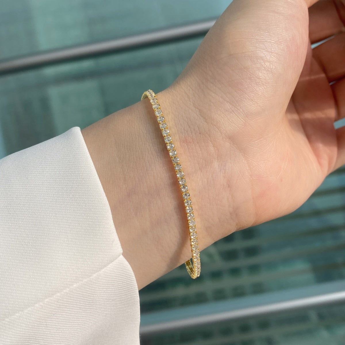 [Violet JW]Radiant Colorful Round Cut Party Bracelet