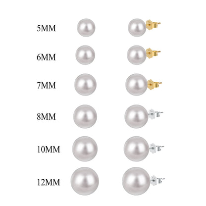 [Violet JW]Delicate Pearl Earrings